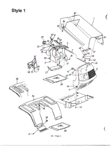 Style 1 parts for Mtd Front-Engine Lawn Tractor 136M670G000 from AppliancePartsPros.com