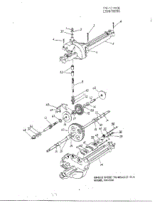 Single Speed Transaxle parts for Mtd Front-Engine Lawn Tractor 136M670G088 from AppliancePartsPros.com
