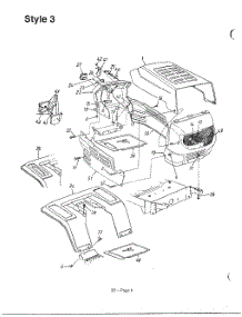 Style 3 parts for Mtd Front-Engine Lawn Tractor 136M670G788 from AppliancePartsPros.com