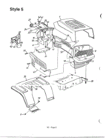 Style 5 parts for Mtd Front-Engine Lawn Tractor 136S699G788 from AppliancePartsPros.com
