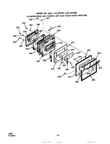 Oven Door parts for Roper Gas Range 1393*2A from AppliancePartsPros.com