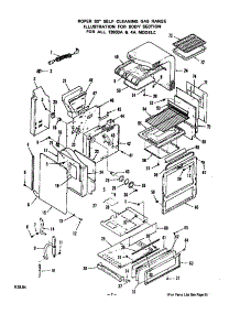 Body parts for Roper Gas Range 1393*4A from AppliancePartsPros.com