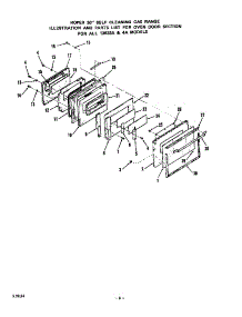Oven Door parts for Roper Gas Range 1393*4A from AppliancePartsPros.com