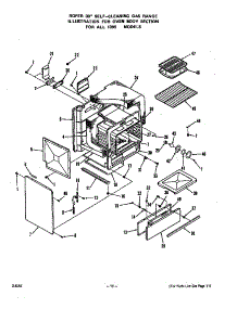 Oven Body parts for Roper Gas Range 1395*0A from AppliancePartsPros.com