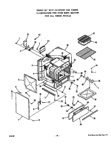 Oven Body parts for Roper Gas Range 1395*3A from AppliancePartsPros.com