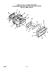 Oven Door parts for Roper Gas Range 1395*3A from AppliancePartsPros.com