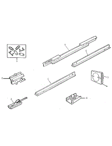 Rail Assembly parts for Craftsman Garage Door Opener 13953315SR from AppliancePartsPros.com