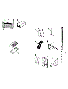 Installation parts for Craftsman Garage Door Opener 13953513 from AppliancePartsPros.com