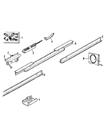 Rail Assembly parts for Craftsman Garage Door Opener 13953513 from AppliancePartsPros.com