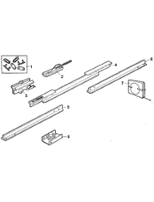 Rail Assembly parts for Craftsman Garage Door Opener 13953515SR from AppliancePartsPros.com