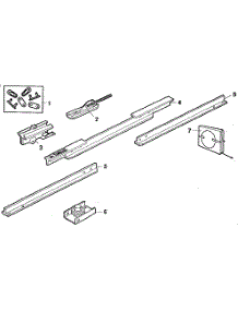 Rail Assembly parts for Craftsman Garage Door Opener 13953626SR from AppliancePartsPros.com