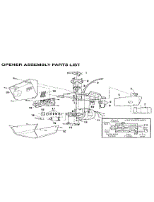 Opener Assembly parts for Craftsman Garage Door Opener 13953638SRT from AppliancePartsPros.com