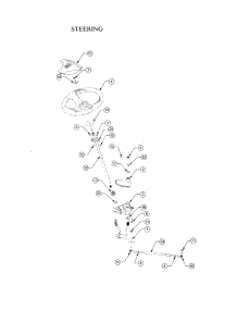 Steering parts for Cub Cadet Front-Engine Lawn Tractor 13A-254G712 from AppliancePartsPros.com