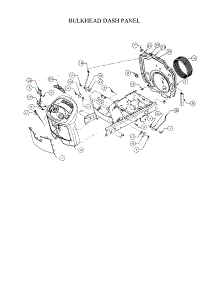 Bulkhead / Dash Panel / Engine Controls parts for Cub Cadet Front-Engine Lawn Tractor 13A-254G712 from AppliancePartsPros.com