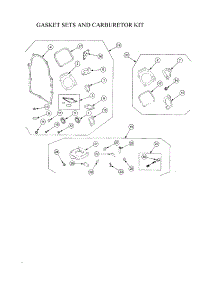 Gasket Sets / Carburetor Overhaul Kit parts for Cub Cadet Front-Engine Lawn Tractor 13A-254G712 from AppliancePartsPros.com