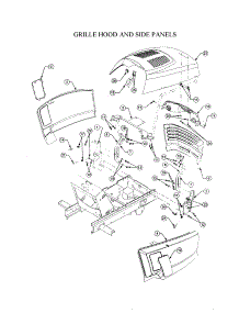 Grille, Hood And Side Panels parts for Cub Cadet Front-Engine Lawn Tractor 13A-254G712 from AppliancePartsPros.com