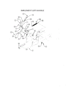 Implement Lift Handle parts for Cub Cadet Front-Engine Lawn Tractor 13A-254G712 from AppliancePartsPros.com