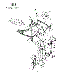 Front Floor Console parts for Mtd Rear-Engine Riding Mower 13A-325-401 from AppliancePartsPros.com