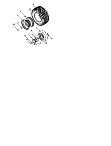 Wheel And Tire parts for Mtd Rear-Engine Riding Mower 13A-344-799 from AppliancePartsPros.com