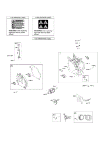 Camshaft / Crankcase Cover / Crankshaft / Cylinder parts for Briggs & Stratton Lawn & Garden Engine 13A137-0001-F1 from AppliancePartsPros.com