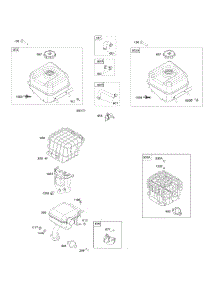Exhaust System / Fuel Supply parts for Briggs & Stratton Lawn & Garden Engine 13A137-0001-F1 from AppliancePartsPros.com