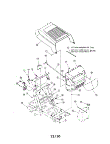 Hood / Bumper-13A1762f729,13An772g729 parts for Mtd Front-Engine Lawn Tractor 13A1762F729 from AppliancePartsPros.com