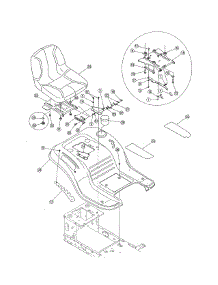Seat parts for Mtd Front-Engine Lawn Tractor 13A1762F729 from AppliancePartsPros.com