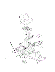Seat / Battery parts for Mtd Rear-Engine Riding Mower 13A226JD099 from AppliancePartsPros.com