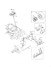 Front End Steering parts for Mtd Front-Engine Lawn Tractor 13A2775S000 from AppliancePartsPros.com