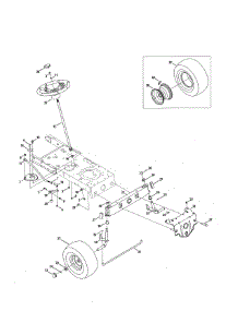 Steering parts for Mtd Front-Engine Lawn Tractor 13A277SS099 from AppliancePartsPros.com