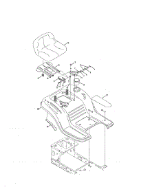 Seat / Fender parts for Mtd Front-Engine Lawn Tractor 13A277SS299 from AppliancePartsPros.com