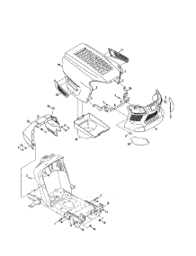 Hood /  / Bumper parts for Mtd Front-Engine Lawn Tractor 13A277XS099 from AppliancePartsPros.com
