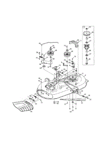 Deck / Spindle Pulley parts for Mtd Front-Engine Lawn Tractor 13A277XS099 from AppliancePartsPros.com