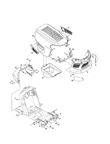 Hood / Bumper parts for Mtd Front-Engine Lawn Tractor 13A277XS299 from AppliancePartsPros.com