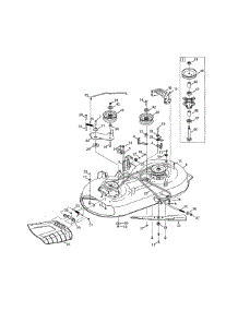 Deck / Spindle Pulley parts for Mtd Front-Engine Lawn Tractor 13A277XS299 from AppliancePartsPros.com