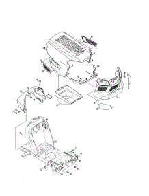 Hood / Grill parts for Mtd Front-Engine Lawn Tractor 13A278XS299 from AppliancePartsPros.com