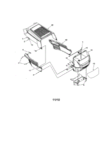 Hood / Grille parts for Mtd Front-Engine Lawn Tractor 13A6673G118 from AppliancePartsPros.com