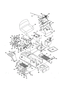 Seat / Fuel Tank parts for Mtd Front-Engine Lawn Tractor 13A6673G118 from AppliancePartsPros.com