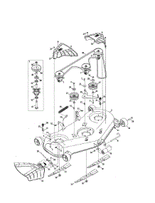 Deck / Spindle Assembly parts for Mtd Front-Engine Lawn Tractor 13A7A1ZW099 from AppliancePartsPros.com
