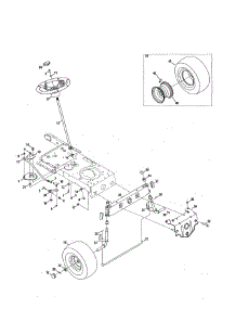 Steering parts for Mtd Riding Mower & Tractor 13A878XS099 from AppliancePartsPros.com