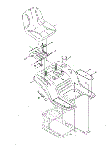 Seat / Fender parts for Mtd Riding Mower & Tractor 13A878XT299 from AppliancePartsPros.com