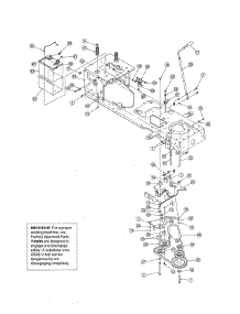 Frame / Gears parts for Mtd Front-Engine Lawn Tractor 13AB606H730 from AppliancePartsPros.com