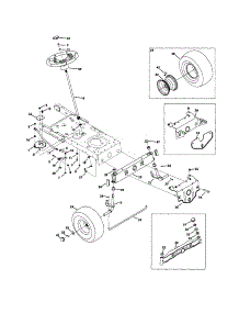 Front End Steering parts for Mtd Front-Engine Lawn Tractor 13AC762F000 from AppliancePartsPros.com