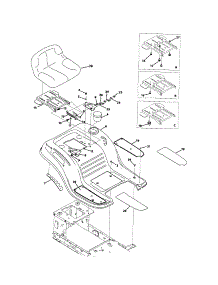 Seat & Fender parts for Mtd Front-Engine Lawn Tractor 13AC762F000 from AppliancePartsPros.com