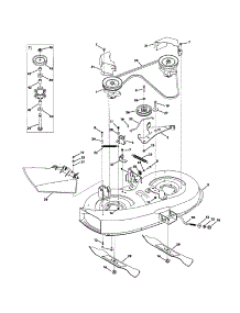 38" Deck parts for Mtd Front-Engine Lawn Tractor 13AC762F000 from AppliancePartsPros.com