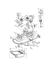 42" Deck parts for Mtd Front-Engine Lawn Tractor 13AC762F000 from AppliancePartsPros.com