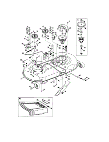 46" Deck parts for Mtd Front-Engine Lawn Tractor 13AC762F020 from AppliancePartsPros.com