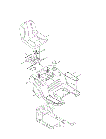 Seat / Fender parts for Mtd Front-Engine Lawn Tractor 13AD78XS099 from AppliancePartsPros.com
