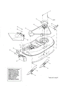 Deck parts for Mtd Front-Engine Lawn Tractor 13AF698G722 from AppliancePartsPros.com