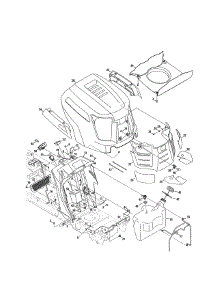Fuel Tank / Hood / Dash parts for Cub Cadet Front-Engine Lawn Tractor 13AF91AP056 from AppliancePartsPros.com
